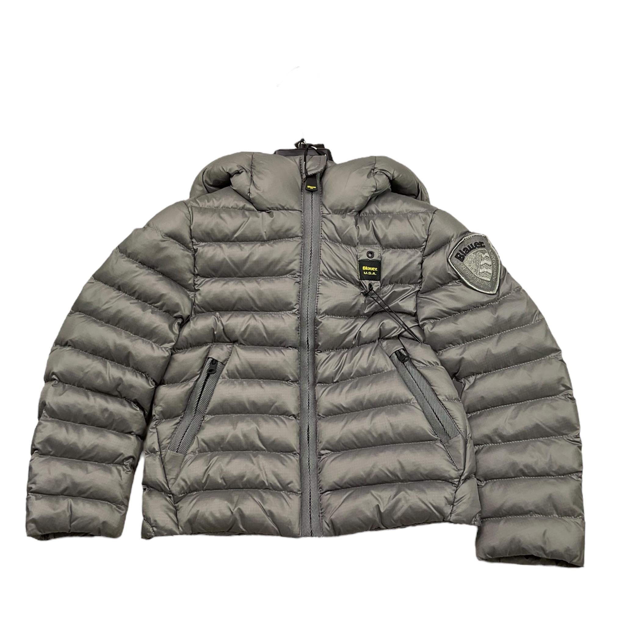 BLAUER giubbino tinta unita con zip e cappuccio Grigio per Bambino 23WBLKC02228J GRIGIO BLAUER 