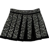 John Richmond Gonna Tinta Unita con Applicazioni per Bambina RGP26115GO NERO JOHN RICHMOND 