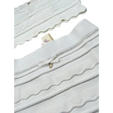 Elisabetta Franchi Gonna Tinta Unita con Ricami per Bambina EFCM015XX PANNA ELISABETTA FRANCHI 