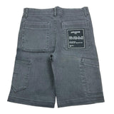Zadig&Voltaire Bermuda In Denim Tinta Unita Con Girovita Regolabile Nero Per Bambino