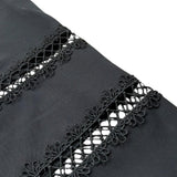 Alice Pi Pantalone Tinta Unita Modello A Palazzo per Bambina 2417 NERO ALICE PI 