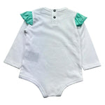 John Richmond Body Manica Lunga Tinta Unita con Stampa per Neonata RIP26087BD BIANCO JOHN RICHMOND 