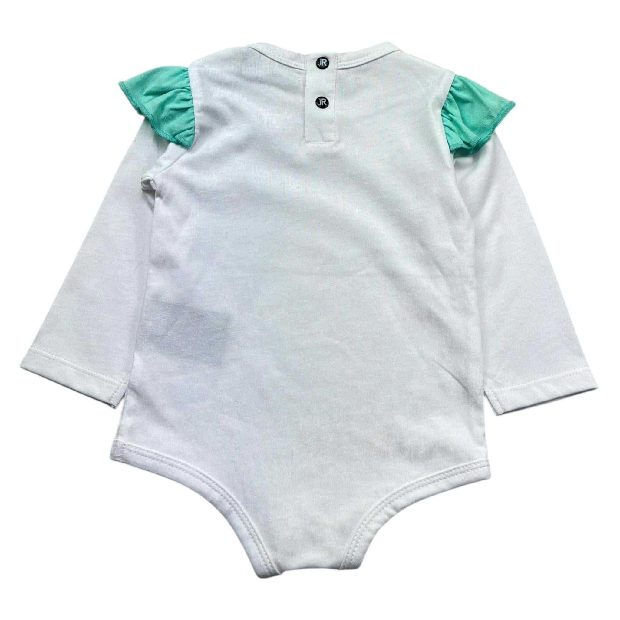 John Richmond Body Manica Lunga Tinta Unita con Stampa per Neonata RIP26087BD BIANCO JOHN RICHMOND 