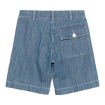 C.P. Company Bermuda tinta unita In Denim Blu per Bambino CUQ00AXX BLU C.P. COMPANY 