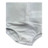 Le Bebe Camicia Body Mezza Manica Tinta Unita per Neonato LBB5321 BIANCO LE BEBE 