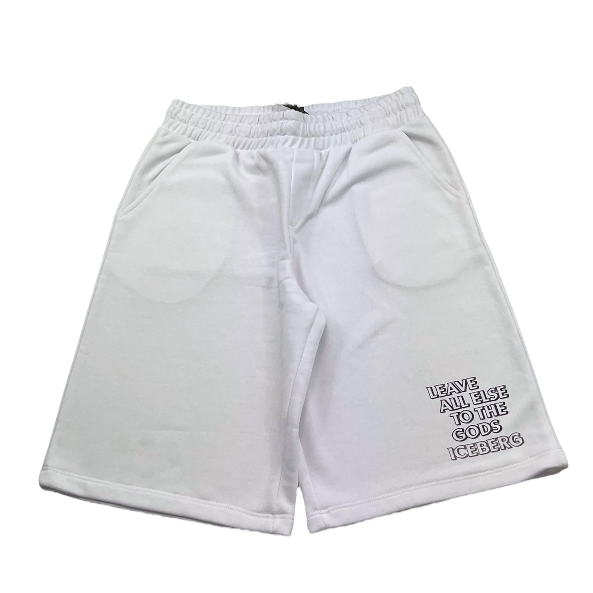 Iceberg Bermuda Tinta Unita con Elastico In Vita per Bambino BFICE5108J BIANCO ICEBERG 