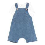 Teddy E Minou Completo 2 Pezzi T-Shirt-Salopette per Neonato E25CP064J0003 BLU TEDDY E MINOU 