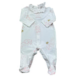 Le Bebe Tutina Manica Lunga Tintaunita per Neonata LBG6285 BIANCO LE BEBE 