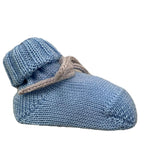 BABY LORD babbucce tinta unita cn fiocco in contrasto Azzurro per Neonata 7006 AZZURRO BABY LORD 