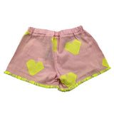 Piccola Ludo Short Tinta Unita con Fantasia per Bambina BS10WB030 ROSA PICCOLA LUDO 