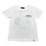 Please T-Shirt Girocollo tinta unita con Stampa Bianco per Bambino MBF1030B72 BIANCO PLEASE 