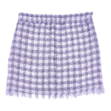 Monnalisa Gonna Tinta Unita con Microfantasia per Bambina 11C706 LILLA MONNALISA 