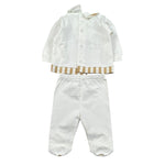 Marlu' Completo 2 Pezzi Maglia-Ghettina per Neonato EL5051 BIANCO MARLU' 