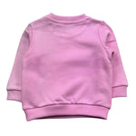 Moschino Felpa Girocollo Tinta Unita con Stampa per Neonata MGF02K ROSA MOSCHINO 