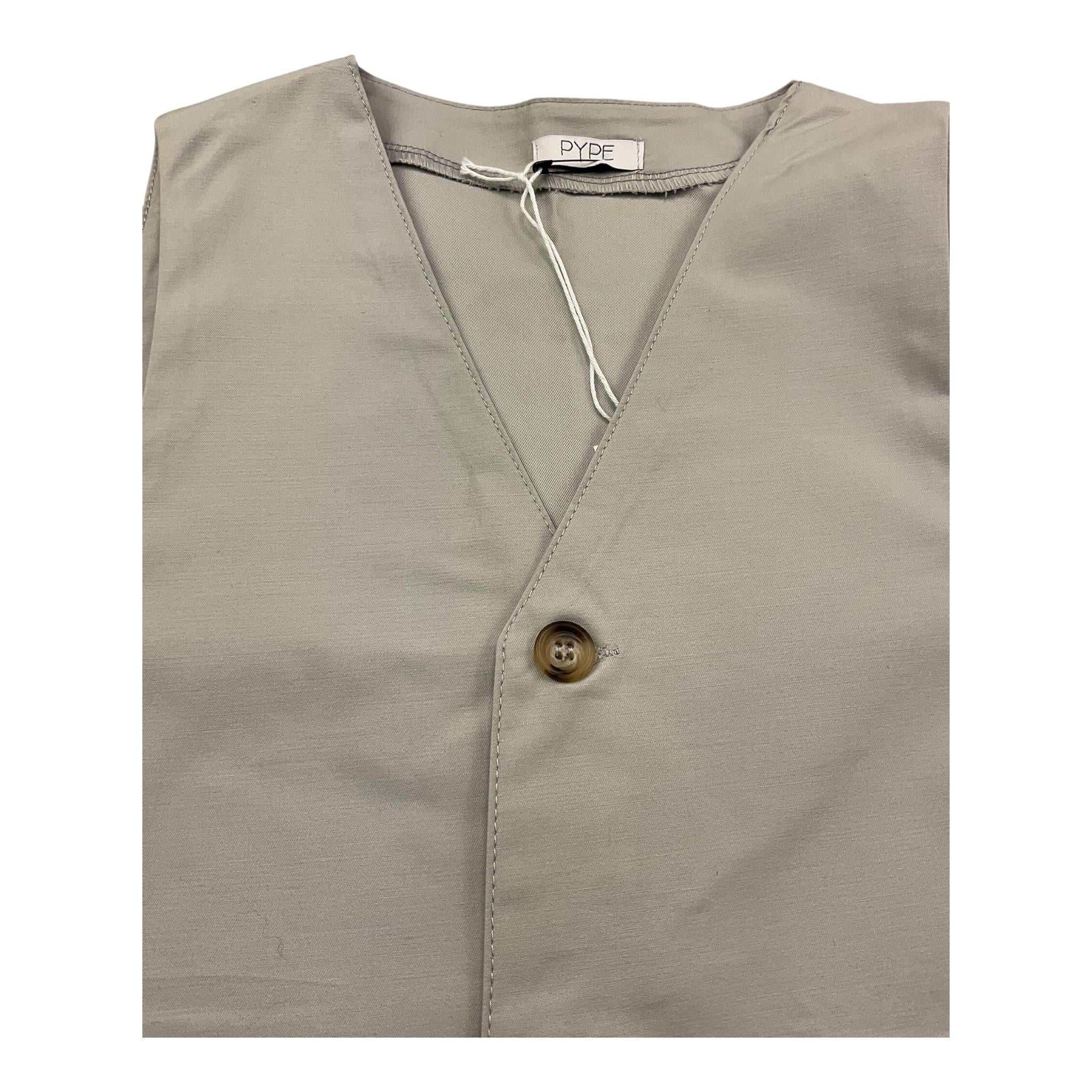 Pype Gilet Tinta Unita per Bambino JILET GRIGIO PYPE 