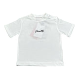 Cesare Paciotti T-Shirt Girocollo Tinta Unita con Stampa per Neonato TSP5113BXN BIANCO CESARE PACIOTTI 