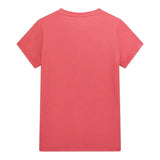 Guess T-Shirt Girocollo Tinta Unita con Stampa per Bambina J5RI15K6YW4 FUXIA GUESS 