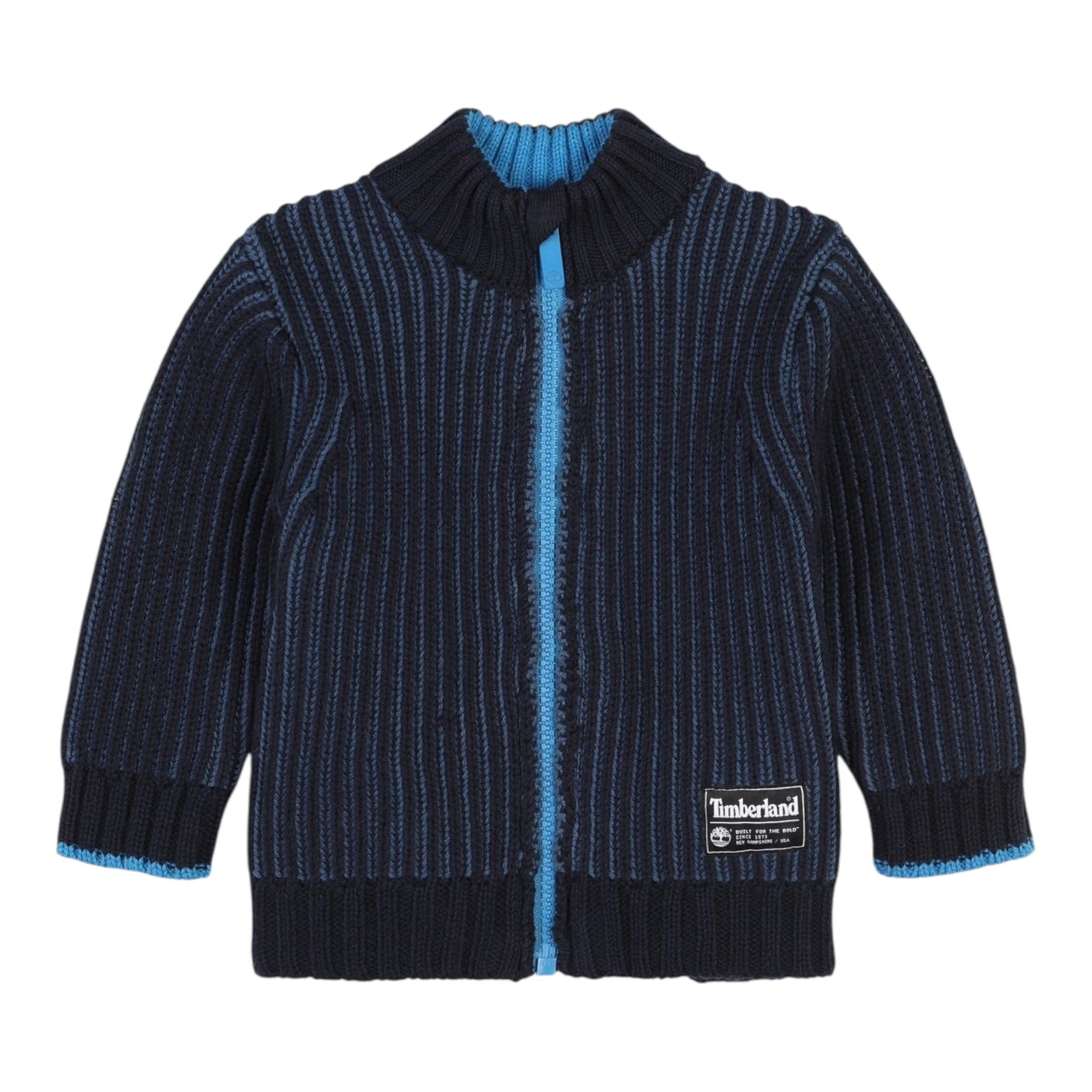 TIMBERLAND felpa con zip tinta unita Blu per Neonato T60266X BLU TIMBERLAND 