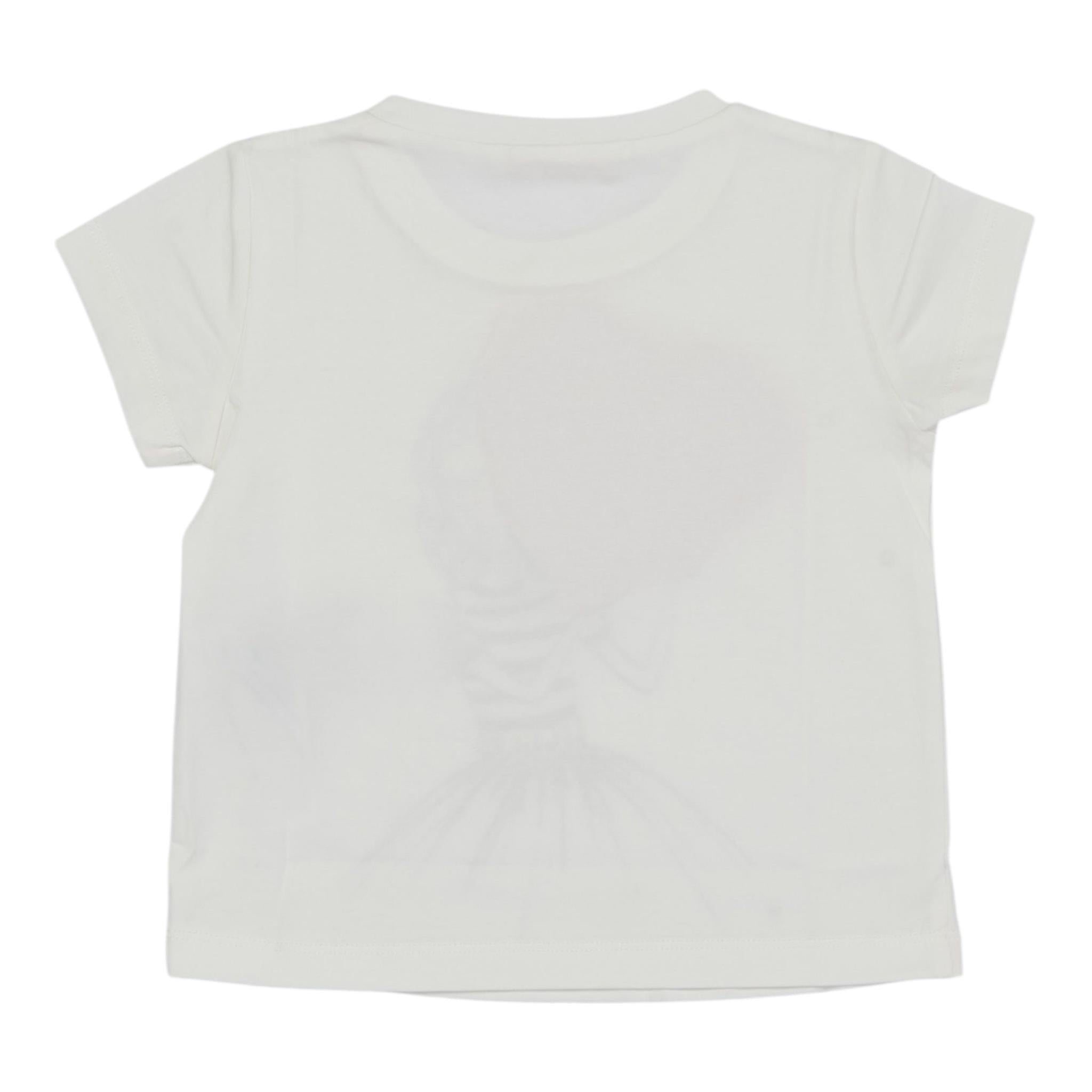 Liu Jo T-Shirt Girocollo Tinta Unita con Applicazioni per Bambina KA4046X BIANCO LIU JO 