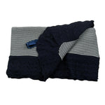 Juliana Coperta Tinta Unita con Fantasia A Righe per Neonata J3007 BLU JULIANA 