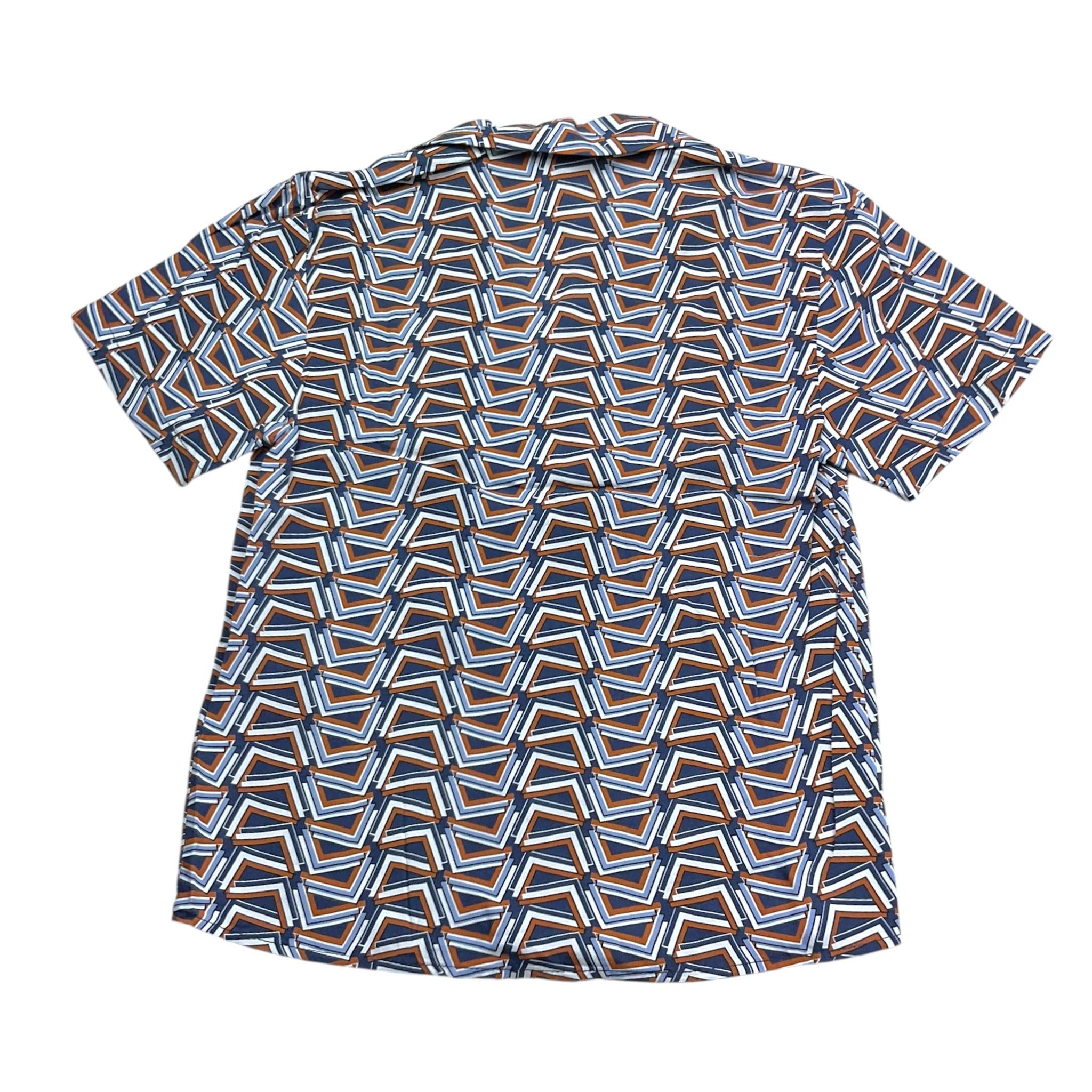 Never Too Camicia Tinta Unita con Fantasia Mezza Manica per Bambino NT2019B BLU NEVER TOO 