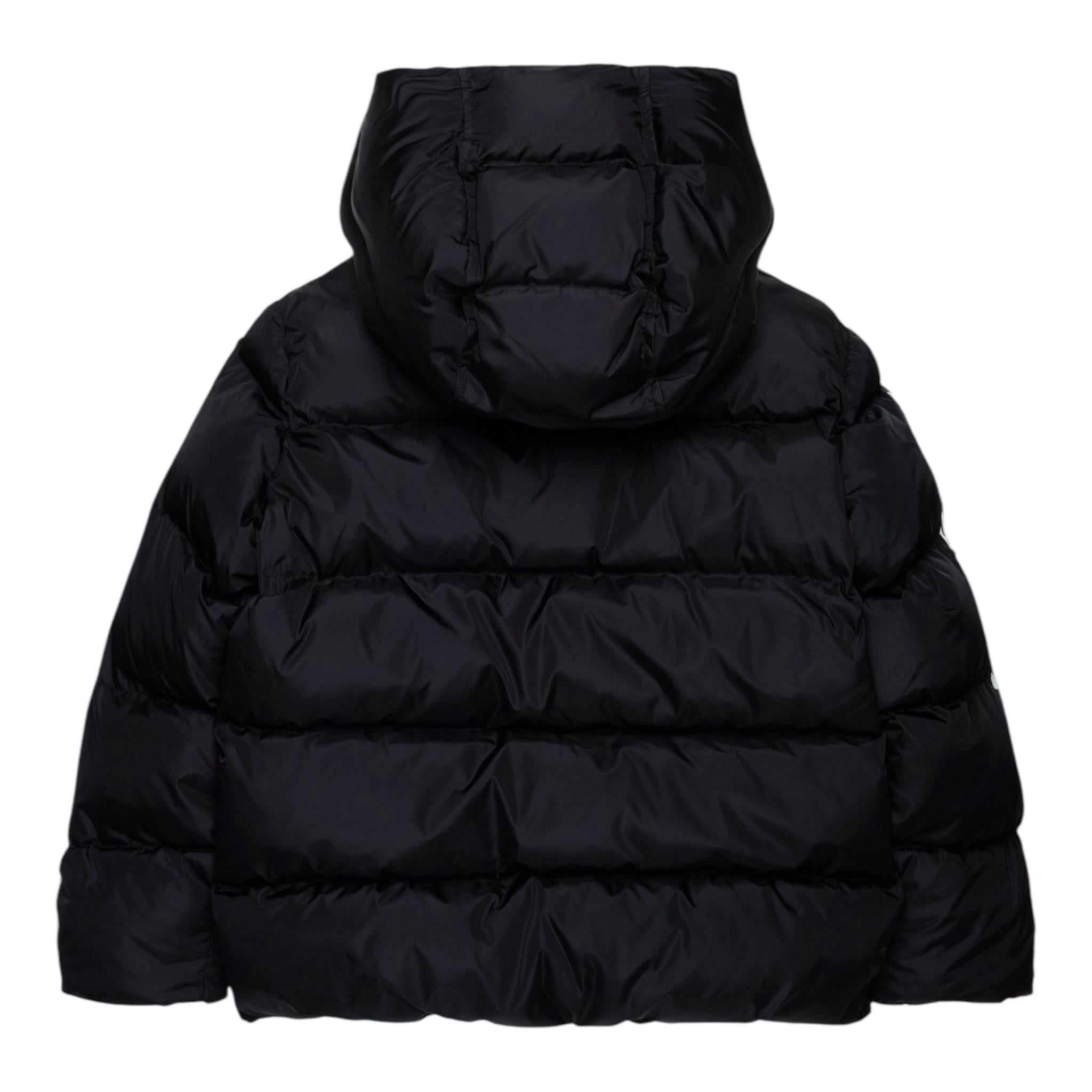 DSQUARED2 giubbino bicolore con cappuccio e stampa logo Nero per Bambino DQ2449 NERO DSQUARED2 