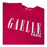 Gaelle Abito Mezza Manica Tinta Unita con Logo per Bambina 2746V00054 FUXIA GAELLE 