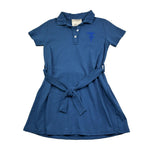 Trussardi Abito Mezza Manica Tinta Unita con Brillantini per Bambina TGP26056VE BLU TRUSSARDI 