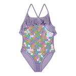 Billieblush Costume Intero Tinta Unita con Paillettes per Bambina U20925 LILLA BillIEBLUSH 