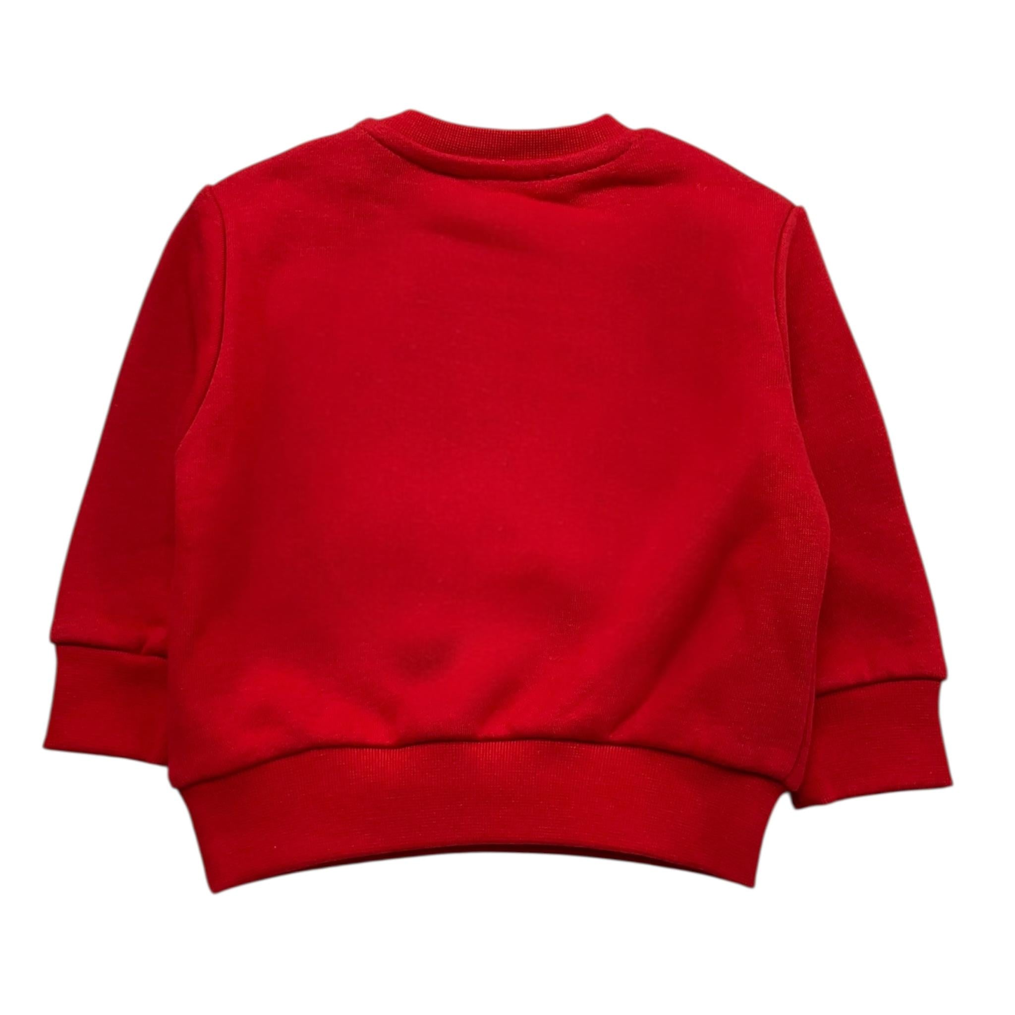 ICEBERG felpa chiusa girocollo tinta unita con stampa Rosso per Neonato MFICE5315BX ROSSO ICEBERG 