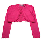 Abel & Lula Coprispalle tinta unita con Ricami Fuxia per Bambina 5366 FUXIA ABEL & LULA 