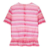 Missoni Camicia Mezza Manica Stampa Fantasia Rosa Per Bambina