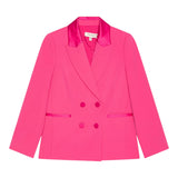 Twinset Giacca Tinta Unita Con Bottoni Fuxia Per Bambina