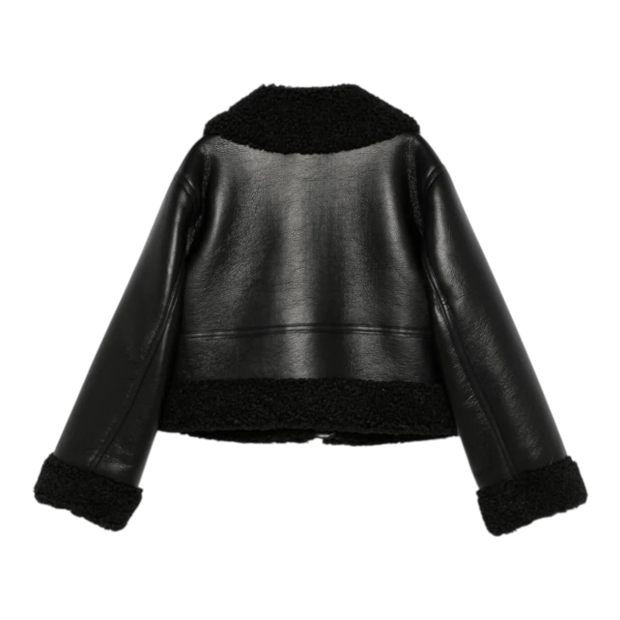 TWINSET montone tinta unita con pelliccia  Nero per Bambina 242GJ2230 NERO TWINSET 