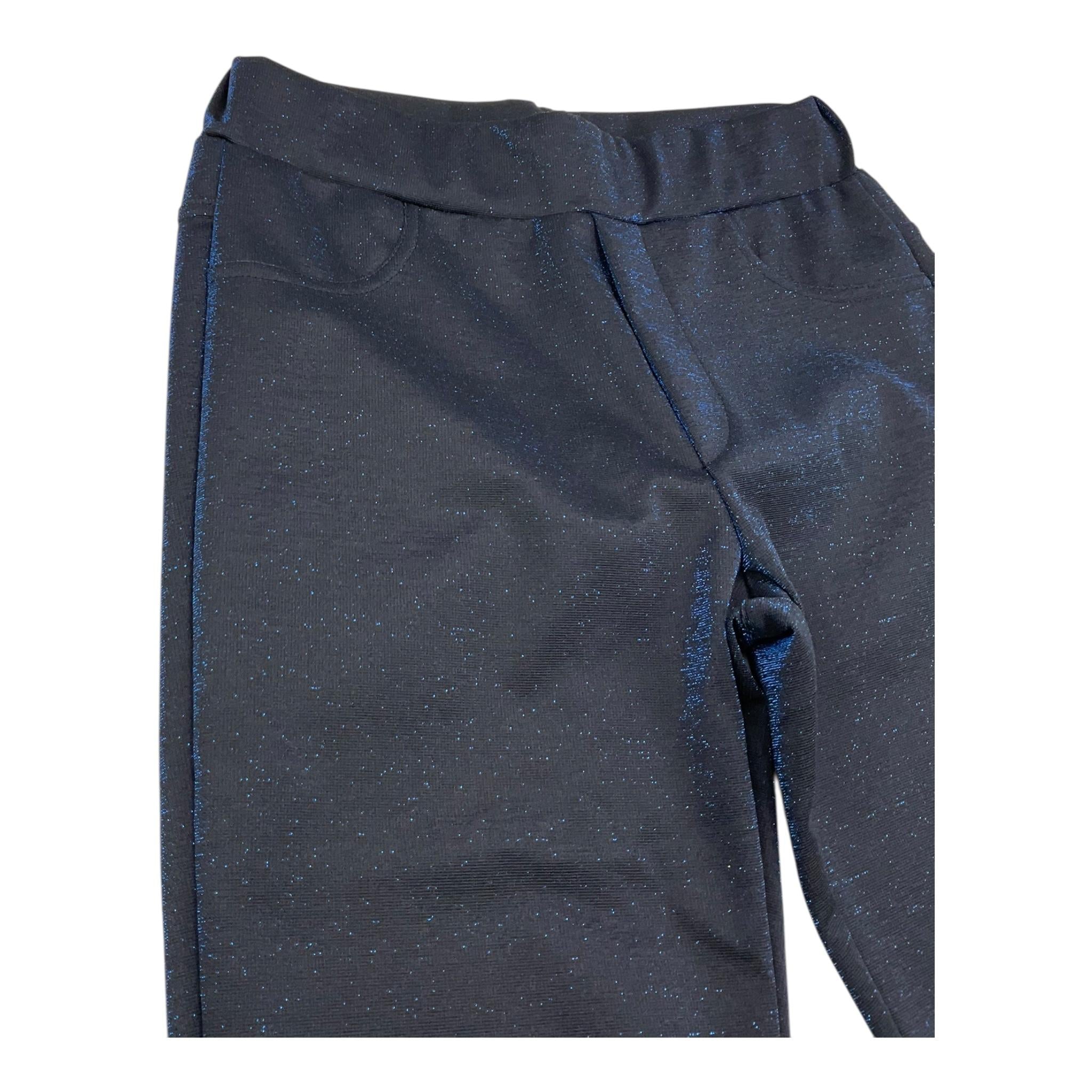 JANICE pantalone tintaunita lurex Nero per Bambina JN046R NERO JANICE 