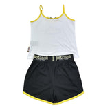 Just Cavalli Completo 2 Pezzi Top-Short Bicolore per Bambina JGP26165CJ BIANCO/NERO JUST CAVALLI 