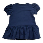 Moschino Abito Mezza Manica Tinta Unita con Stampa per Neonata MAV0C7 BLU MOSCHINO 