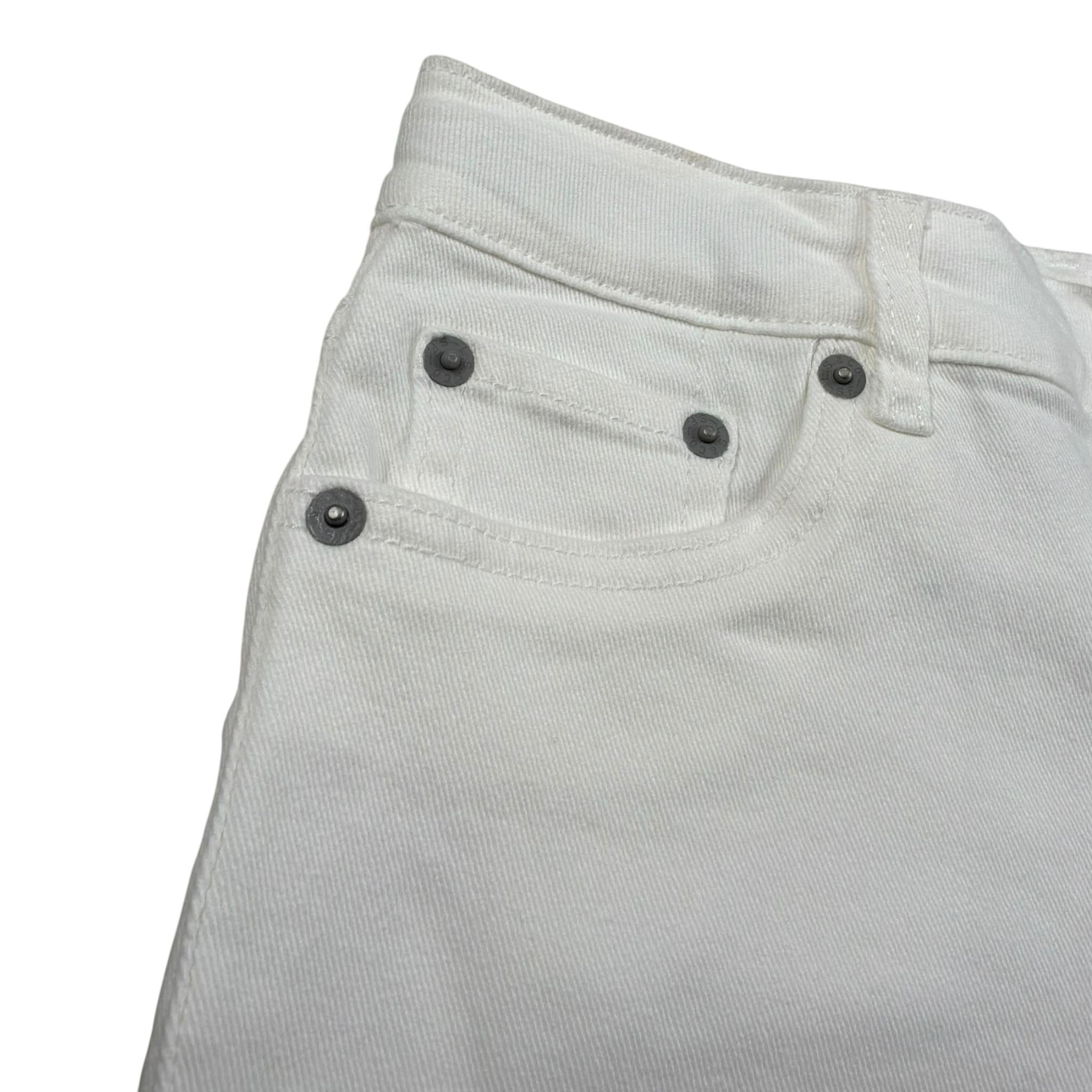 Levi'S Short In Denim Tinta Unita con Girovita Regolabile per Bambina 3EH272 BIANCO LEVI'S 