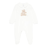 IL GUFO tutina manica lunga tinta unita con stampa Panna per Neonato A24TP342M0116 PANNA IL GUFO 