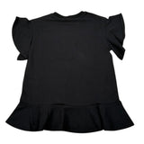 Gaelle Abito Mezza Manica Tinta Unita con Logo per Bambina 2746V00054 NERO GAELLE 