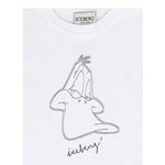 Iceberg T-Shirt Girocollo Tinta Unita con Stampa per Bambina TSICE5161J BIANCO ICEBERG 