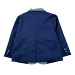 Ambaraba Giacca Tinta Unita con Colletto In Contrasto per Neonato FM36050 BLU AMBARABA 