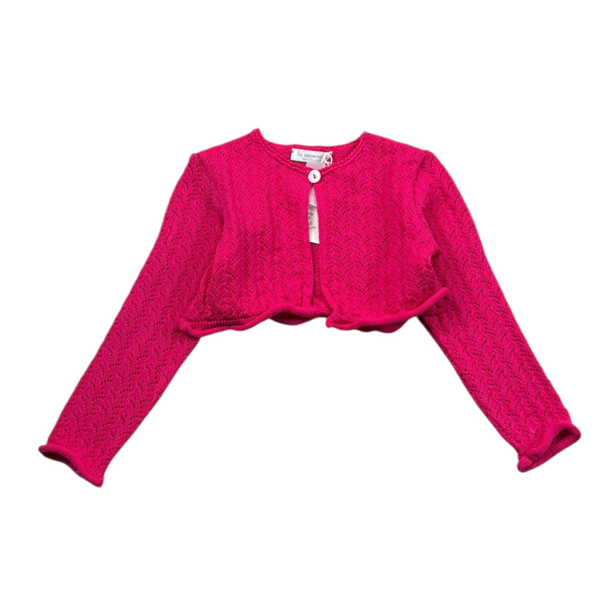 Le Coconne Coprispalle Tinta Unita Traforato per Neonata LCN2162 FUXIA LE COCONNE 