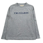 Trussardi Shirt Girocollo Tinta Unita con Logo per Bambino TBP26117TS GRIGIO TRUSSARDI 
