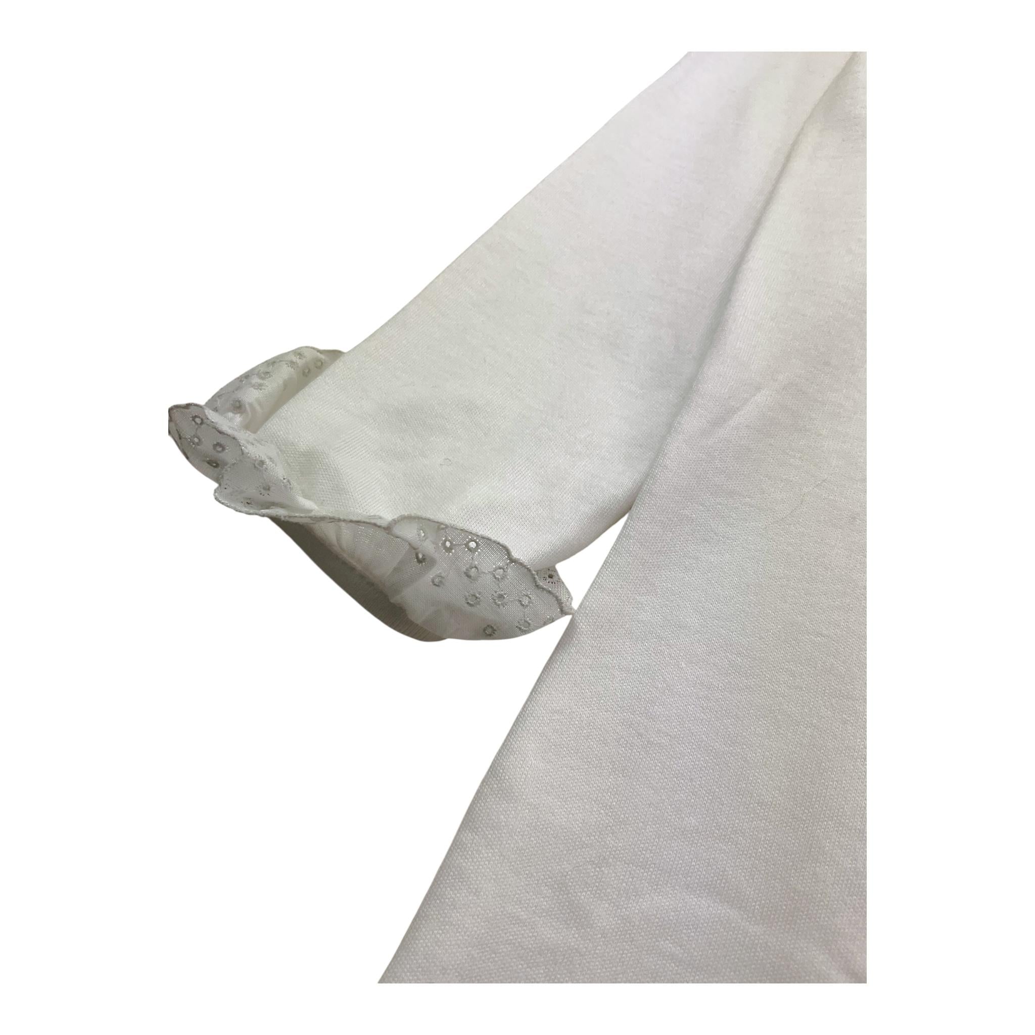 BABIDU body tinta unita con colletto ricamato Bianco per Neonata BOOOODN BIANCO BABIDU 