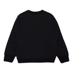 DIESEL felpa chiusa girocollo tinta unita con stampa brillantinata Nero per Bambina J01952 NERO DIESEL 