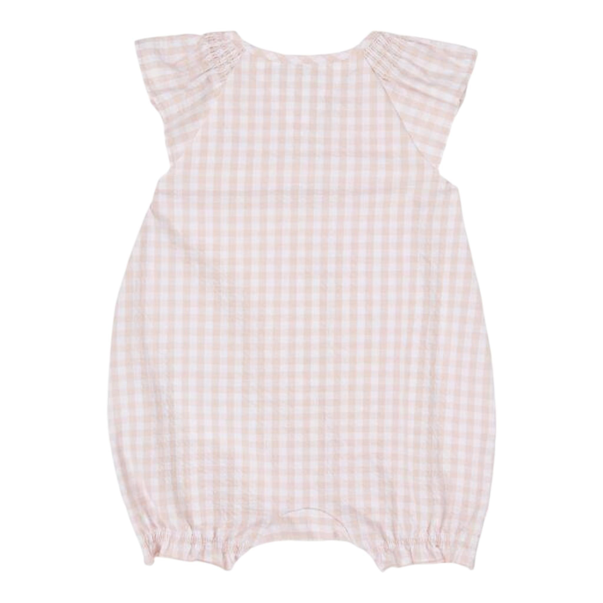 Tommy Hilfiger Pagliaccetto Tinta Unita con Fantasia Quadri per Neonata KN0KN0 ROSA TOMMY HILFIGER 