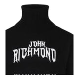 JOHN RICHMOND maglia collo alto tinta unita con stampa Nero per Bambino RBA24104LU NERO JOHN RICHMOND 