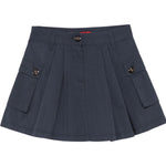 Max&Co. Gonna Tinta Unita con Tasche per Bambina MX0132X BLU MAX&Co. 