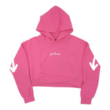 Disclaimer Felpa Chiusa con Cappuccio Tinta Unita con Logo per Bambina 25EDK58515 FUXIA DISCLAIMER 